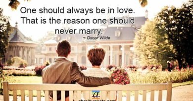 Oscar Wilde Quotes on Reason to Never Marry