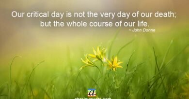 John Donne Quotes on Our Critical Day