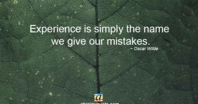 Oscar Wilde Quotes on Experience and Mistakes