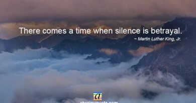 Martin Luther King, Jr. on Silence and Time