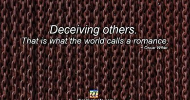 Oscar Wilde Quotes on Deceiving Others