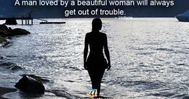 Voltaire Quotes on a Beautiful Woman and Trouble