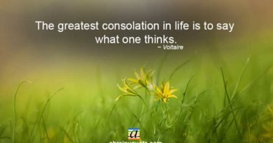 Voltaire Quotes on Greatest Consolation in Life