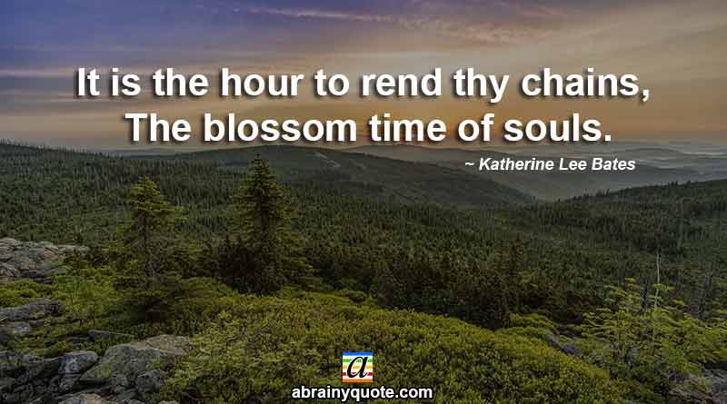 Katherine Lee Bates Quotes on Blossom Time