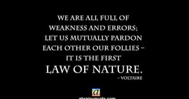 Voltaire Quotes on the First Law of Nature