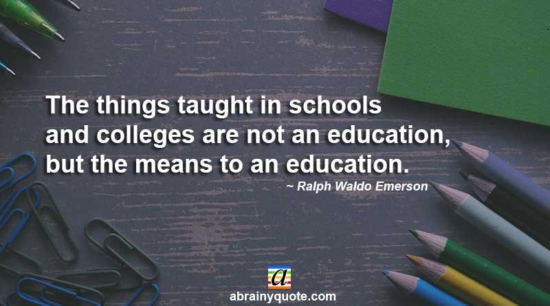 Ralph Waldo Emerson on Graduation and Education