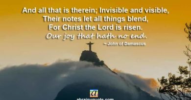 John of Damascus Quotes on the Invisible and Visible