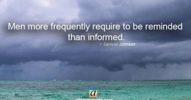 Samuel Johnson Quotes on Men and Inspiration
