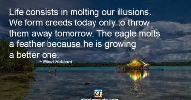 Elbert Hubbard Quotes on Molting Our Illusions