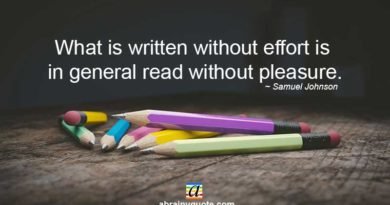 Samuel Johnson Quotes on Effort and Pleasure in Writing