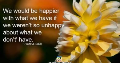 Frank A. Clark Quotes on Being Happier in Every Way