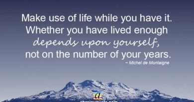 Michel de Montaigne Quotes on Life and Years