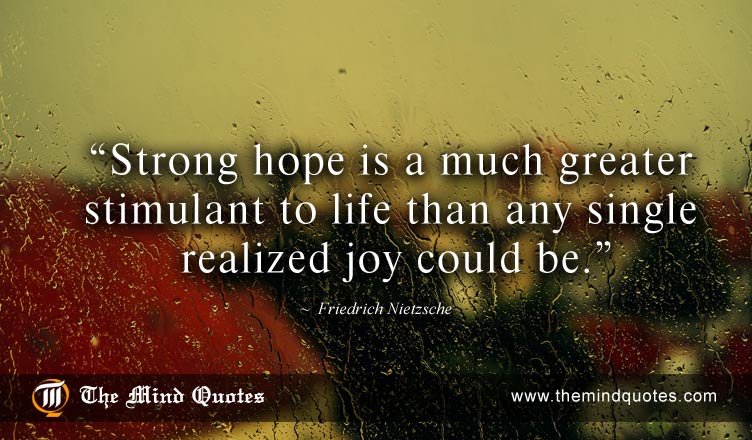 Friedrich Nietzsche Quotes on Life and Strong Hope