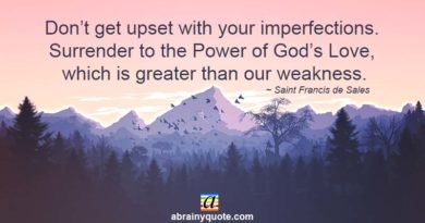 Saint Francis de Sales Quotes on Imperfections and God