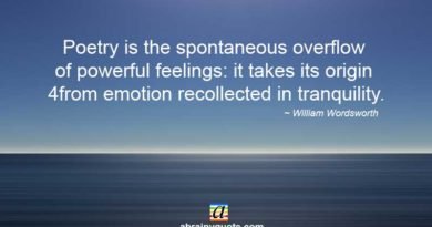 William Wordsworth on Powerful Feelings with Poetry