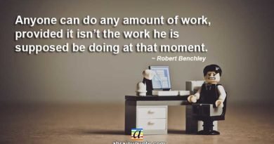 Robert Benchley Quotes on Doing Any Amount of Work