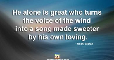 Khalil Gibran Quotes on the Voice of the Wind