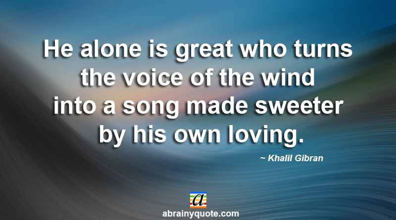 Khalil Gibran Quotes on the Voice of the Wind