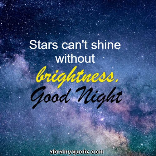Goodnight Quotes on Stars and Brightness