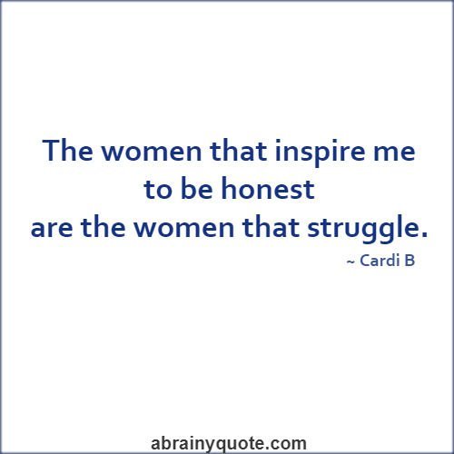Cardi B Quotes on Women that Struggle