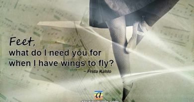 Frida Kahlo Quotes on Wings to Fly and Feet