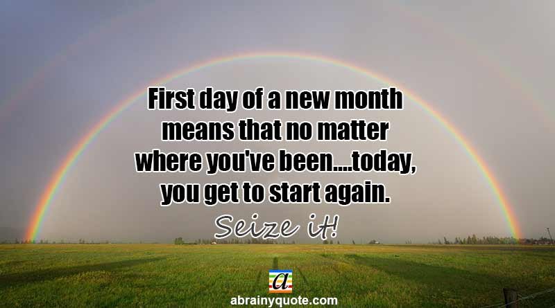 New Month Quotes on Start Again Today