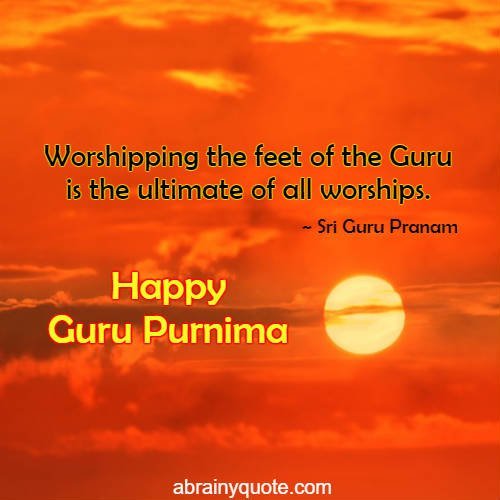Sri Guru Pranam Quotes on Worshiping the Feet of the Guru