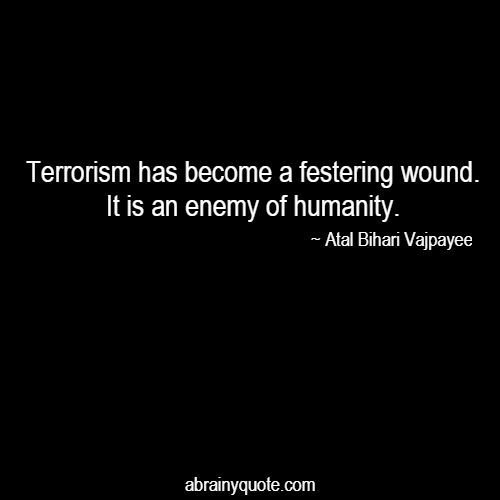 Atal Bihari Vajpayee Quotes on Terrorism