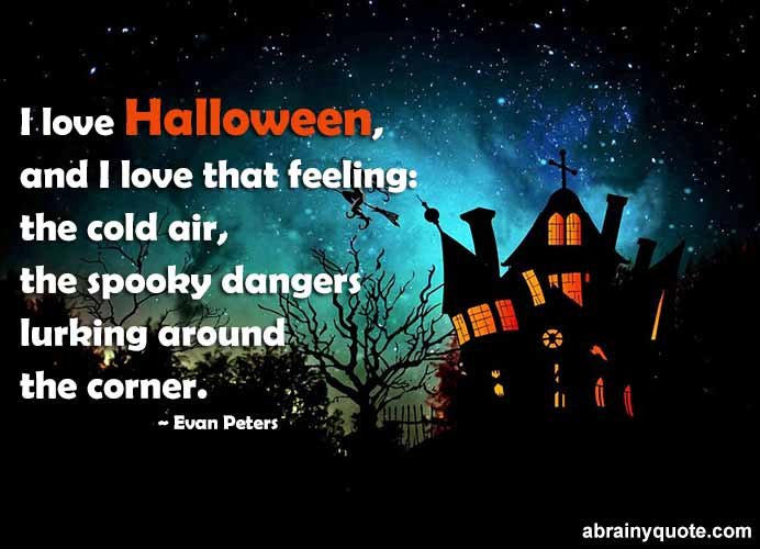Evan Peters Quotes on I Love Halloween and it's Feelings