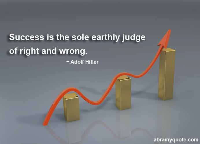 Adolf Hitler Quotes on Judge of Right and Wrong