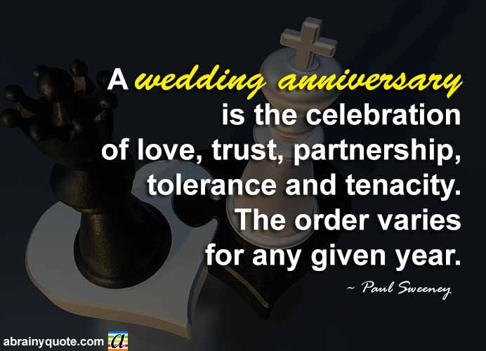 Paul Sweeney Quotes on a Wedding Anniversary