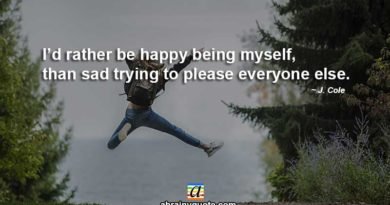 J. Cole Quotes on Happy Being Myself