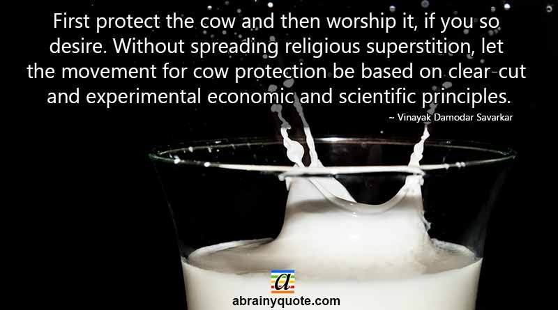 Vinayak Savarkar Quotes on Cow Protection