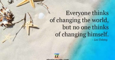Leo Tolstoy Quotes on Changing the World