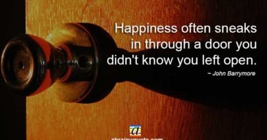 John Barrymore Quotes on the Doorway to Happiness