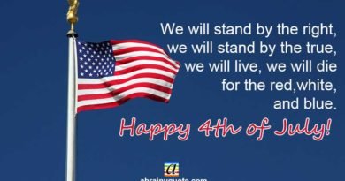 4th of July Quotes on the Red, White and Blue Colors