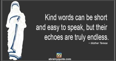 Mother Teresa Quotes on Kind Words
