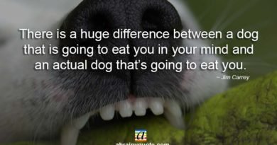 Jim Carrey Quotes on Bite of an Actual Dog