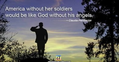 Claudia Pemberton Quotes on American Soldiers