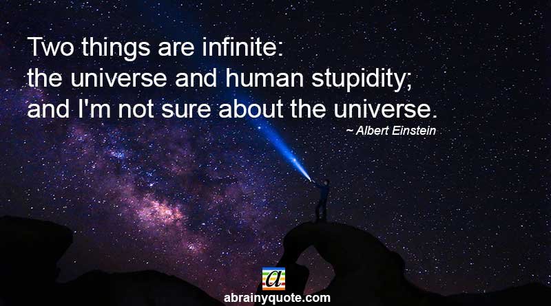 Albert Einstein Quotes on Human Stupidity