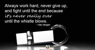 Alex Morgan Quotes on Always Work Hard