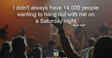 Taylor Swift Quotes on Saturday Night