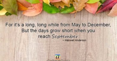 Maxwell Anderson Quotes on Happy September