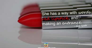 Kate Spade Quotes on Wearing Red Lipstick