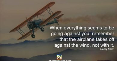 Henry Ford Quotes on an Airplane Taking Off