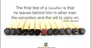 Walter Lippmann Quotes on the Final Test of a Leader