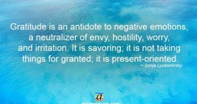 Sonja Lyubomirsky on Gratitude and Negative Emotions