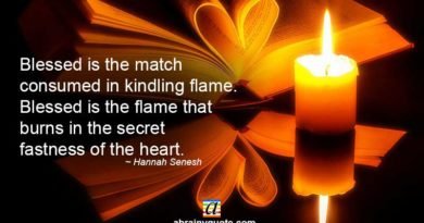 Hannah Senesh Quotes on Hanukkah and Kindling Flame