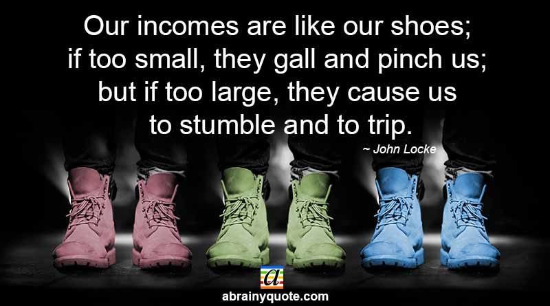 John Locke Quotes on Incomes and Shoes