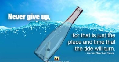 Harriet Beecher Stowe Quotes on Never Give Up